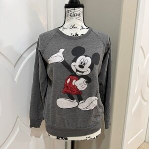 Official Disney Heather Gray Crewneck Sweatshirt